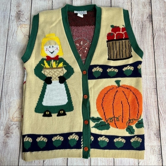 J Knits Vintage Fall Cardigan Small - Picture 1 of 5